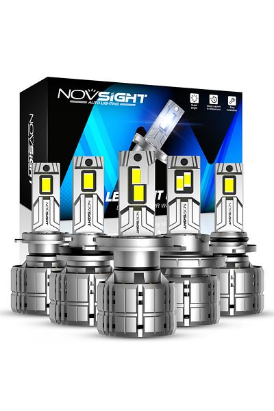 Choice H8 H9 H11 H16jp Novsight N60 200 واط 20000 لومن سوبر ساطع H7 LED Canbus H4 H11 H8 H9 9005 Hb3 9006 Hb4