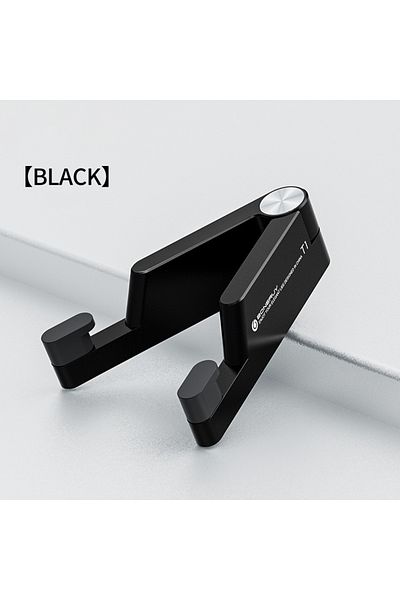 ZUIDID Black T1 Universal Mini Size Aluminum Portable Folding Desk Mount Holder Bracket Mobile Phone Cradle