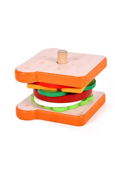 Choice B Children Pretend Play Kitchen Toys Hamburger Sandwich Simulation Food Matching Games Montessori E.