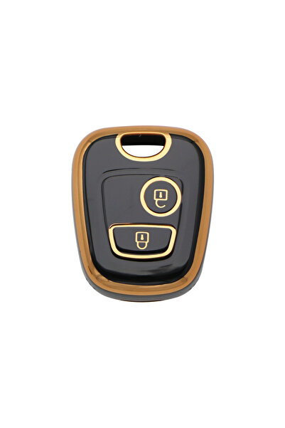 Choice3 black TPU Car 2Button Key Cover Case for Peugeot 106 107 206 207 307 ...