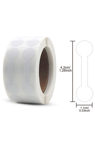 Choice White 500pcs/roll Kraft Paper Price Stickers For Small Business Jewelry Price Tags Self Adhesive Whi