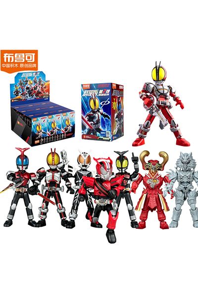 Choice 9pcs Original Blokees Kamen Rider555 DIY Building Block Kabuto Geats Kaixa Delta Masked Action Fi...