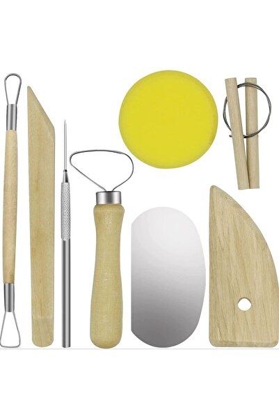 Choice 8 قطع - 8 قطع أدوات تشكيل بالطين من صنعك أدوات سيراميك وفخار مجموعة أد...