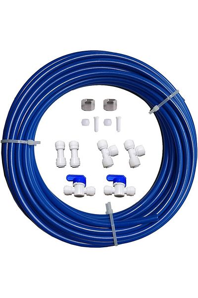 Choice RO Water Systems Ice Maker Kit 1/4" for Reverse Osmosis Systems and Water Filters (Blue)