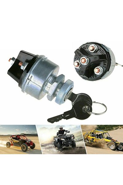 Choice 12V Universal Auto Car Boat Ignition Starter Switch 4 Position w/ 2 Keys On Off for Tractor Tunin...