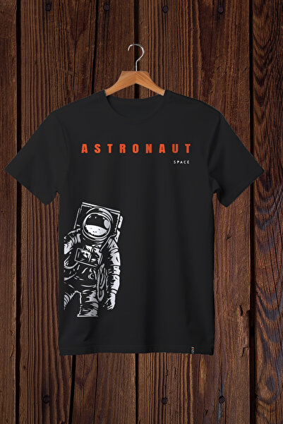 Wish BF Astronaut Space tematică spațială neagră tricou