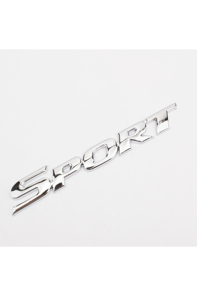 Choice ملصقات رياضية ثلاثية الأبعاد من الكروم ABS لشعار السيارة وشعار SPORT وملصقات صندوق السيارة الخلفي