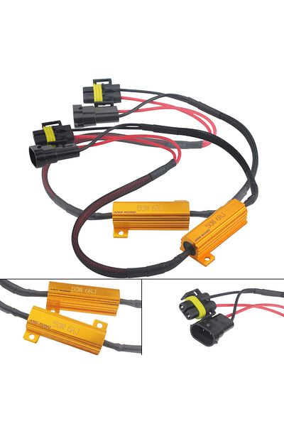 Choice ANGRONG 2pcs H8 H11 LED Headlight DRL Fog Light Load Resistors Wiring Harness Canbus