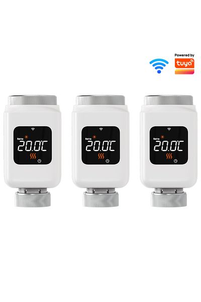 Choice 3 X 1.5v 3pcs-wifi Tuya Smart Wifi Thermostatic Radiator Valve Trv Programmable App Remote Temperatu