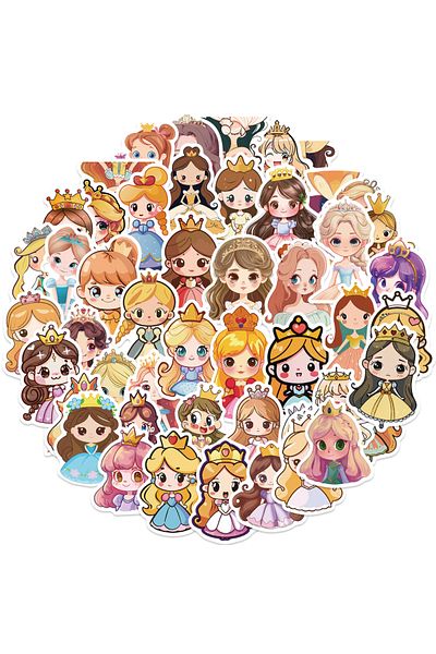 Choice 50pcs All 50pcs Cartoon Princess Scrapbook Stickers Diy Diary Laptop Luggage Skateboard Graffiti Dec