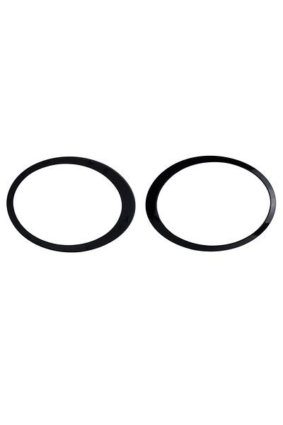 Choice 2X Gloss Black Headlight Trim Rings Bezel Cover For 2007-2015 Mini Cooper R55 R56 R57