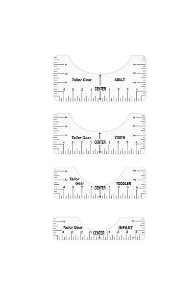 Choice Transparent 4pcs 4/8pcs/set Round T-shirt Neck Measurement Tools Pvc Alignment Rulers For Guiding De