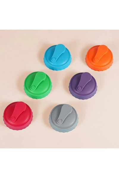 Choice Reusable Can Soda Lids Beverage Pop-top Protective Covers Food Grade Silicone Storage Stopper Sea...