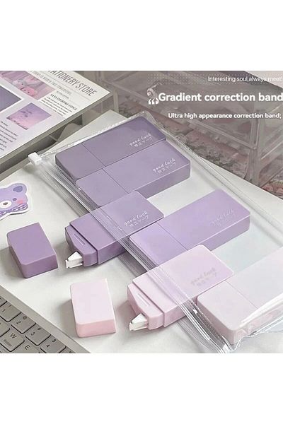 Choice 6 Pcs Gradient White Out Correction Tape Set Kawaii Large Capacity Correction Tape Student Prize ...