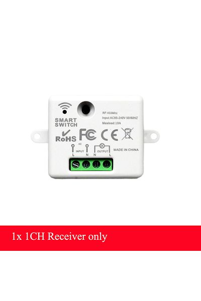 Choice 1 Pcs Receiver Only Cenfaya 433hmz Wireless Round Button Remote 110v 220v 230v 240v Mini Receiver Rf