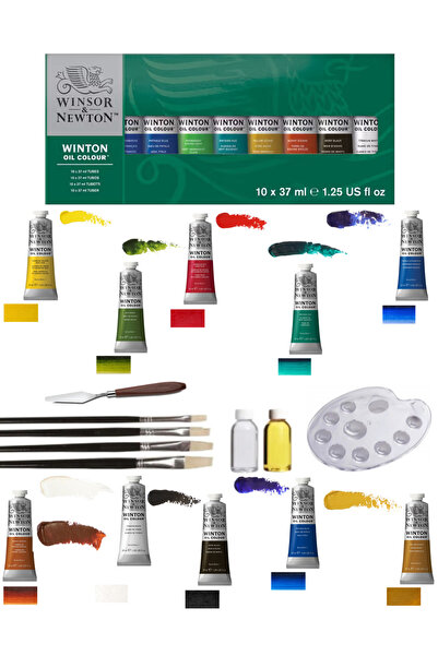 GLANCE Winsor & Newton Winton Oil Set 10 x37ml Yağlı Boya Gereçleri Yağlı Boy...