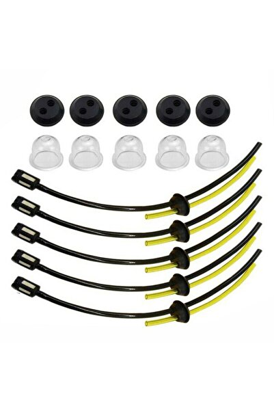 Choice 5 Set Fuel Hose Pipe Filter Primer Kit Grommet Seals Primers Bulbs Strimmer Hedge Cutter Chainsaw...