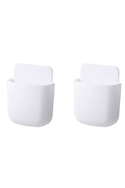 Choice صندوق تخزين جداري أبيض من قطعتين من فيكيفون، مناسب لغرفة المعيشة، مزود...