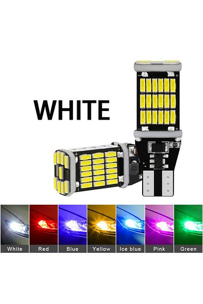 Choice T15 قطعتان من مصابيح LED عالية السطوع بديلة للسيارة T15 W16w 921 912 T16 902 ذات سطوع عالي مصباح عكسي
