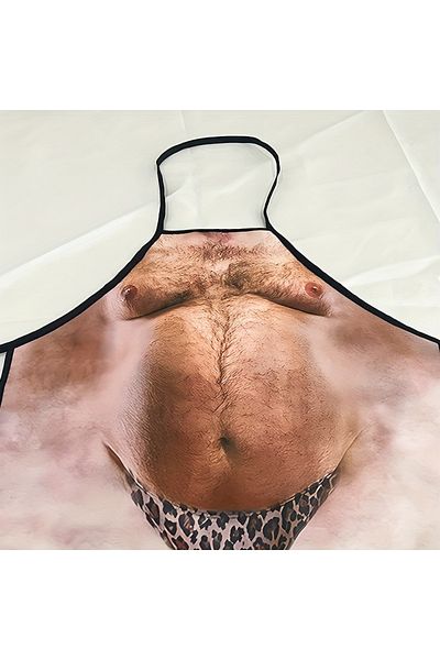 Choice مئزر مطبخ رجالي مطبوع عليه Beer Belly Beer Belly - مصنوع من البوليستر، منسوج، مناسب للشواء