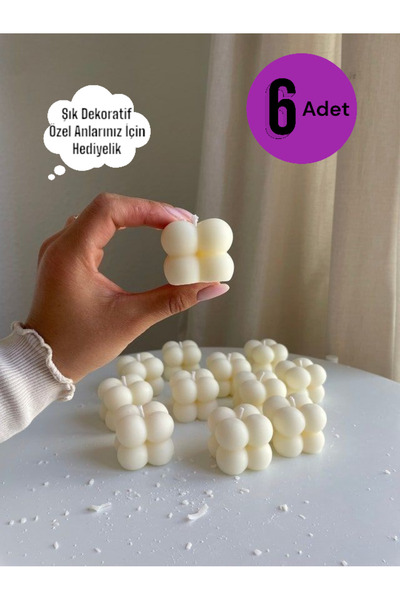 CHANCE GİFT Bubble Mum Dekoratif Kokulu Özel Anlarınız İçin Mum Nikah Nişan B...