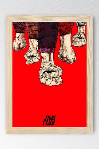 Saturn Pictură înrămată Fight Club - Pictură poster film Fight Club
