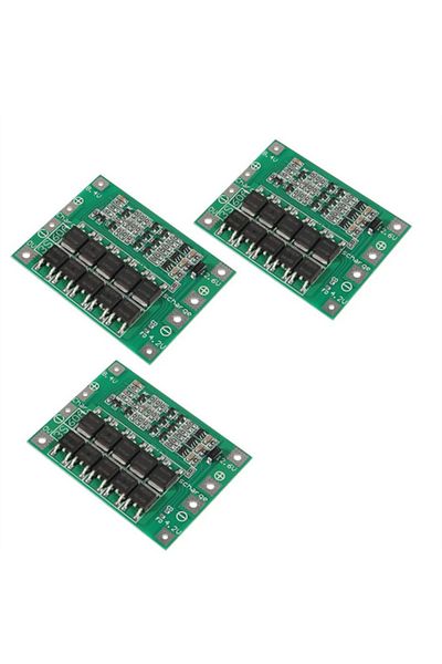 AOKIN 3pcs 3pcs 3s 11.1v 12v 12.6v 60a 18650 Charger Pcb Bms Protection Board With Enhance Li-ion Lithium
