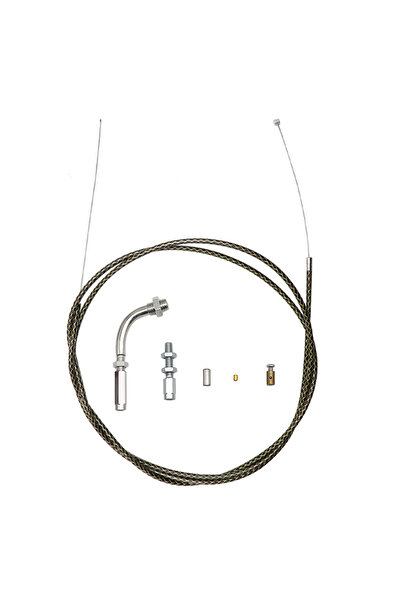 Choice طقم إصلاح كابل دواسة الوقود للدراجات النارية ZSDTRP أسود بطول 190 سم ل...