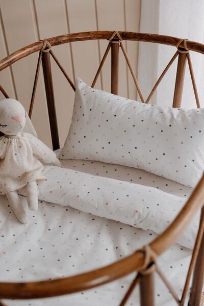 TBA COLLECTION طقم غطاء لحاف سرير بارك (80X110)| النقاط الخضراء