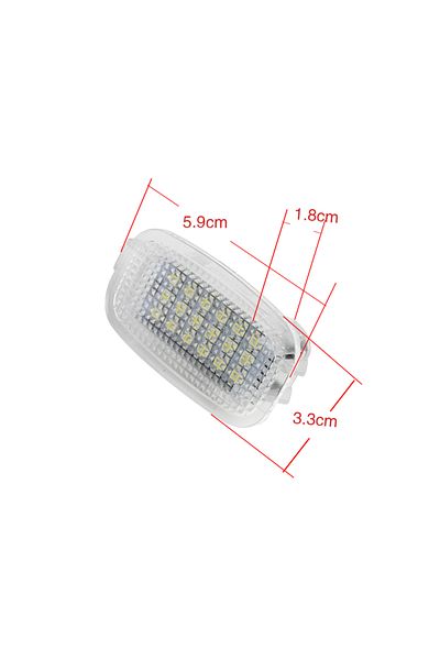 Choice 6000k White Angrong 2x Led Courtesy Door Footwell Luggage Trunk Light For Mercedes Benz W204 W216 W2