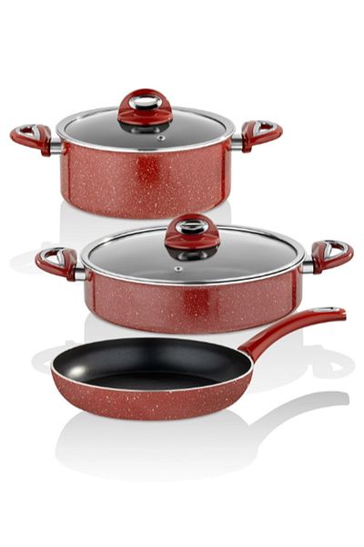 Taç Titan Nostalgia 11 Piece Cookware and Saucepan Set