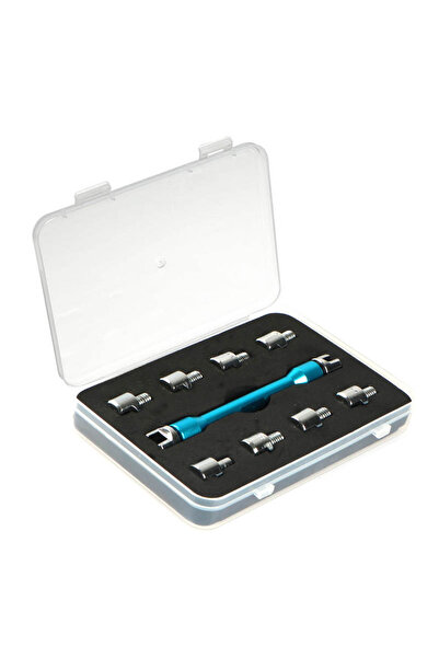 Choice أداة إصلاح أذرع الدراجة النارية ذات الأداء العالي باللون الأزرق مع 10 قطع