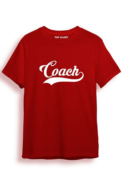 TOP GLORY Μπλουζάκι Coach Printed - CCH4004
