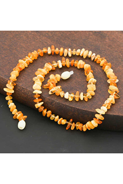 Gumush Adult Drop Amber Necklace