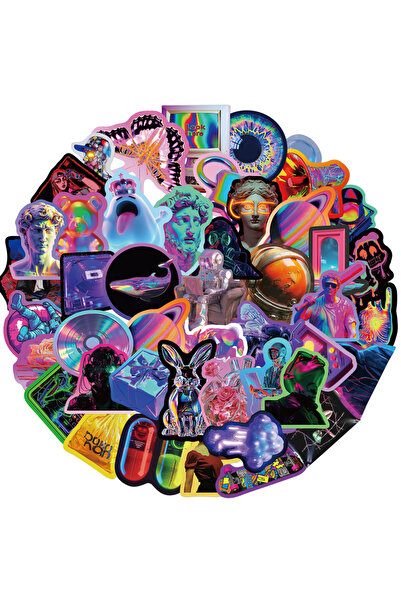 Choice 50 قطعة من ملصقات البانك الجميلة لتزيين الهاتف المحمول وحقيبة السفر وا...