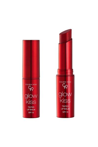 Golden Rose Glow Kiss Tinted Lip Balm Spf15 Colored Lip Balm with Shea & Hyaluronic Acid - 05 Cherry Juice 3 g