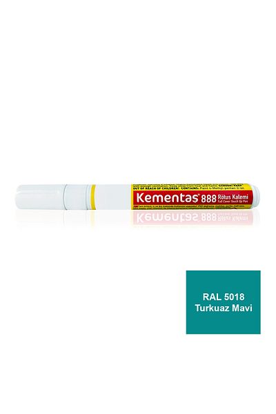 Kementaş RAL 5018 Turquoise Blue Full Cover Touch Up Pen Full Cover Touch Up Pens