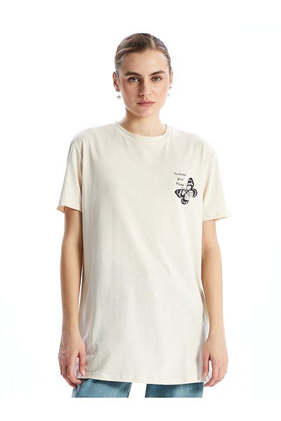 LC Waikiki Crew Neck Printed Women's Tunic