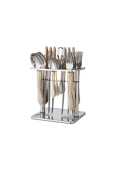 Dania Stainless steel dining spoon set, 24 pieces