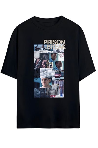 MAGORS PRISON BREAK DESIGN UNISEX ΝΕΑ ΣΕΖΟΝ OVERSIZE ΒΑΜΒΑΚΙ T-SHIRT