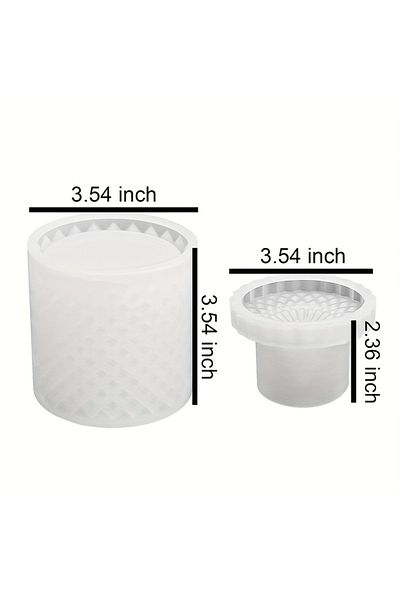 Choice 1pc Mold Style Storage Box Silicone Resin Mold With Lids Pen Holder Bottle Jar Epoxy Silicone Castin