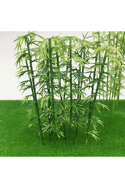 Choice 12cm 5pcs Miniature Bamboo Tree Plastic Model Kit Micro Landscape Diorama Materials Sand Table Model