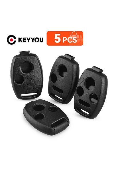 KEYYOU 5X 2/3/4 Buttons No Blade Remote Key Shell Fob Case For Honda Fit CRV Civic 2009 Insight R...