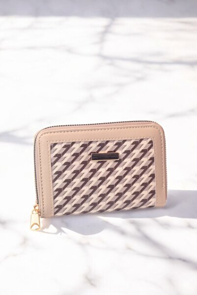 KRB POLO ACCESSORİES Women's Stylish and Elegant Pullover Print Beige Wallet ...