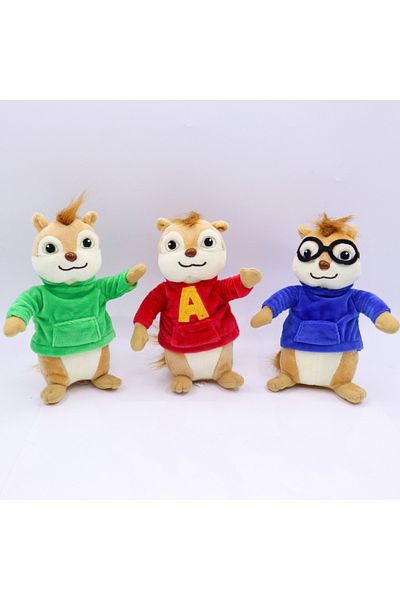 Choice 3pcs 3pcs/set Game Alvin And The Chipmunks Plush Toys Kawaii Fluffy Chipmunks Stuffed Animals Childr