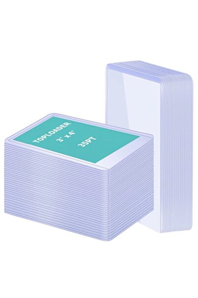 Choice YKT-bai-25pcs 25/50pcs Card Sleeves Holder Hard Plastic Game Cards Top...