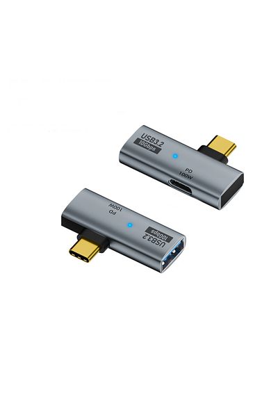 Choice Ad241 100w Usb Otg Type C Adapter Support Data Transfer 2in1 Fast Charging Converter For Phone Table