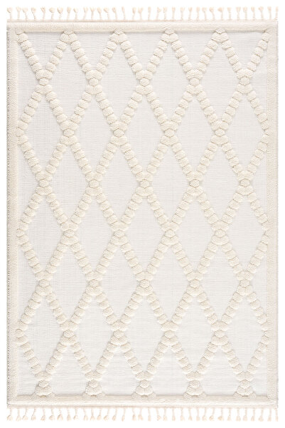 Giza Home Madu Krem Saçaklı Dokuma Salon ve Oturma Odası Halısı 1150-RO66