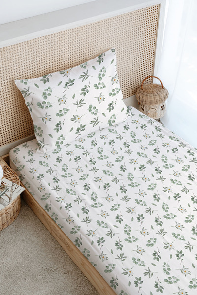 Tuğba Kuğu Eucalyptus Single Fitted Sheet Set - Iconic Series