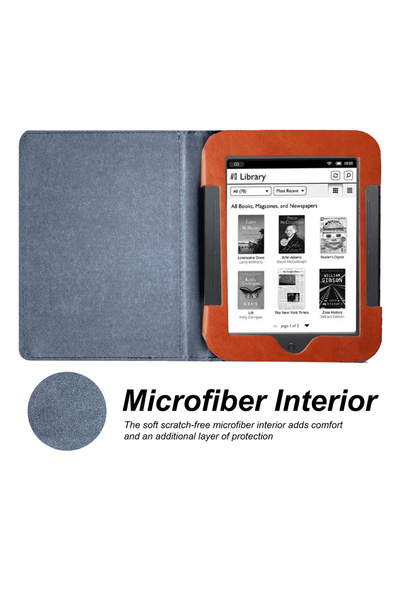 Choice1 حافظة بارنز نوبل نوك سيمبل تاتش مع غطاء قابل للطي وجيب لجهاز القراءة الإلكتروني نوك 2/3